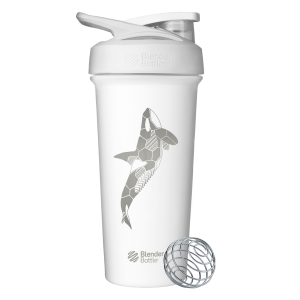 Blender Bottle 不鏽鋼搖搖杯【Sleek 虎鯨】25oz