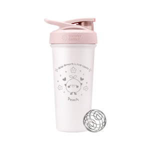 Blender Bottle 不鏽鋼搖搖杯【Sleek 桃開心】25oz